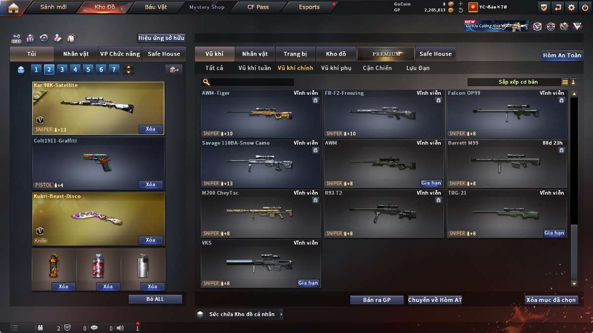 shop acc cf uy tin gia re